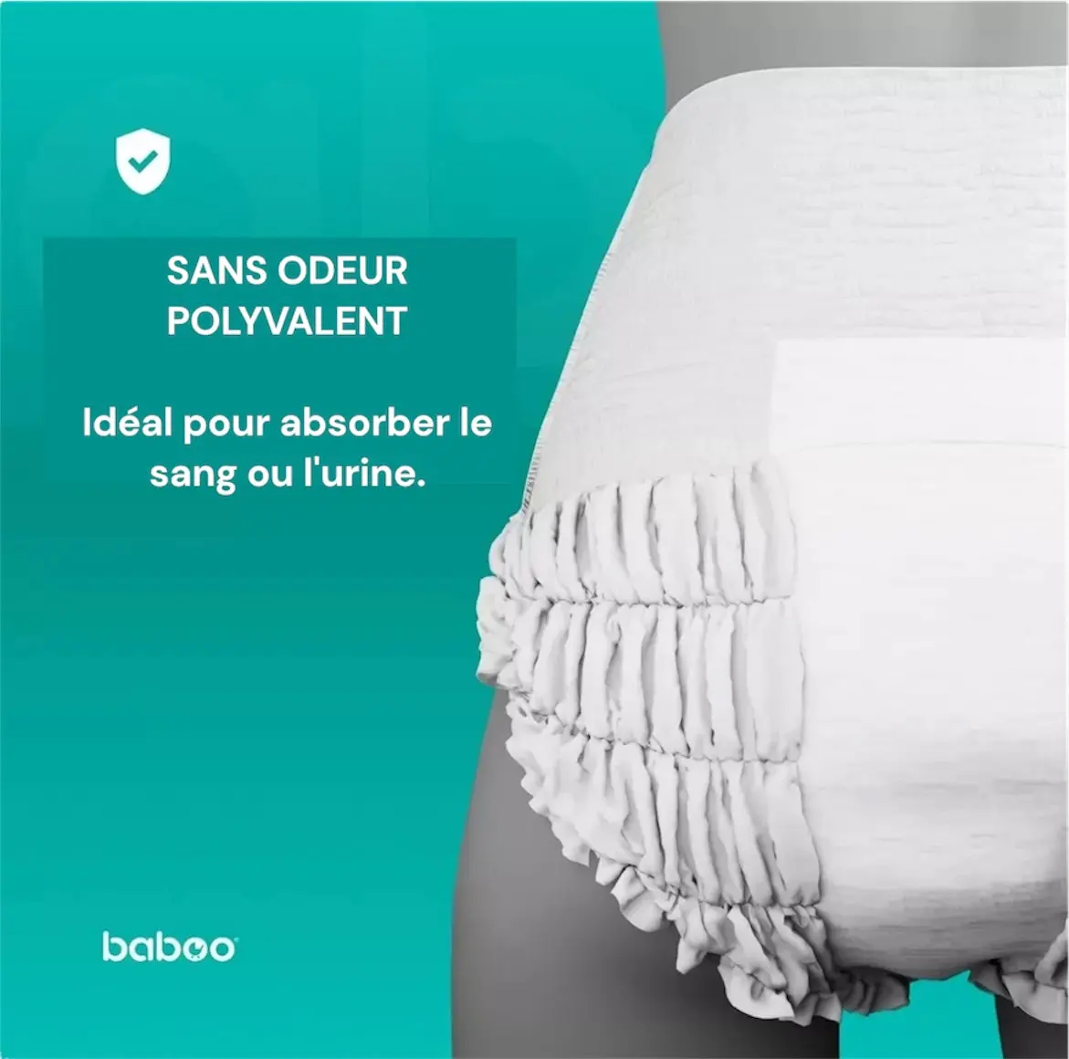 Pantalons absorbants jetables (Taille L, x5 pièces) – Image 2