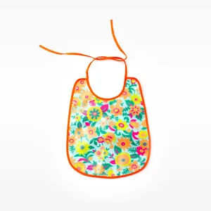 Bavoir en toile cirée Hippie azur