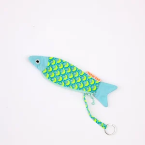 Porte-clé Poisson  Wasabi bleu aruba