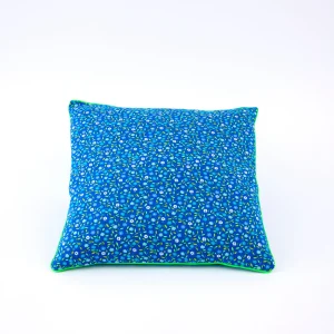 Coussin bouton Peace and Love outremer