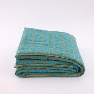 Grand plaid Aziza gris bleuté