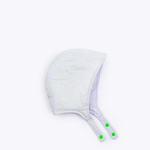 Chapeau aviateur bébé Galatée washed blue