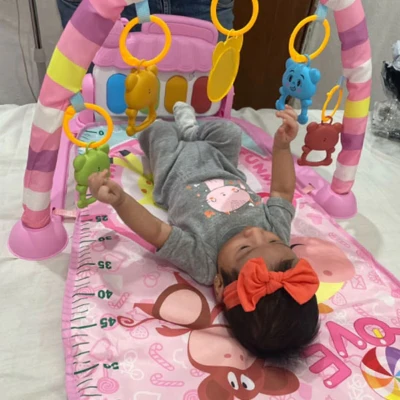 Tapis d'Éveil Bébé Musical Sensoriel avec Sons et Lumières – Image 4
