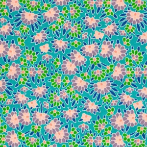 Tissu Coton Popeline Calendula